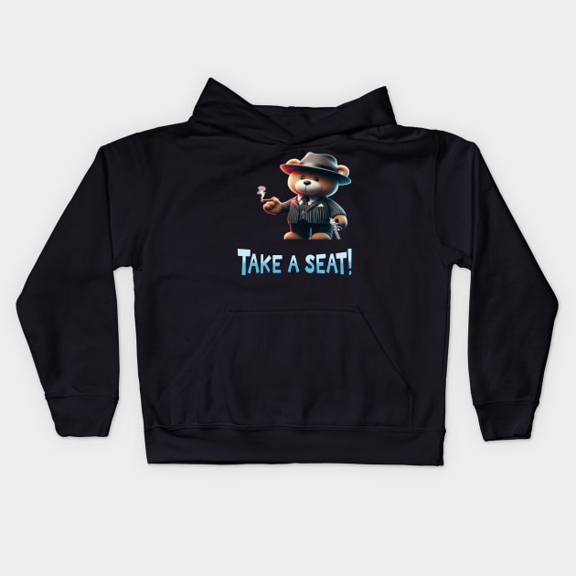 Take a seat Kids Hoodie by Out of the world